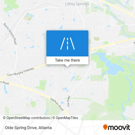 Olde Spring Drive map