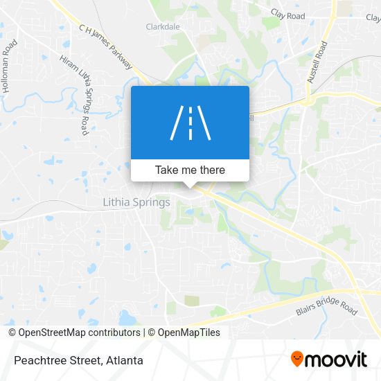 Mapa de Peachtree Street