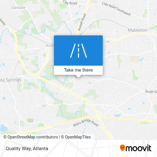 Quality Way map