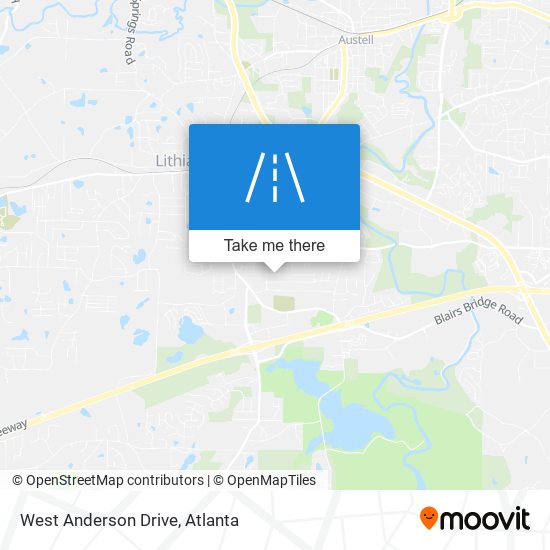 West Anderson Drive map