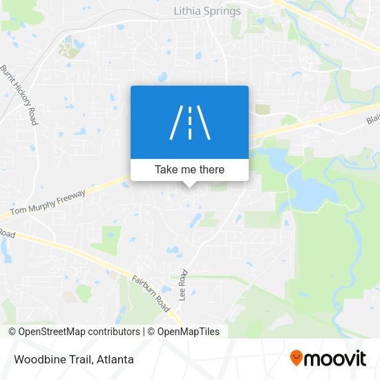 Mapa de Woodbine Trail