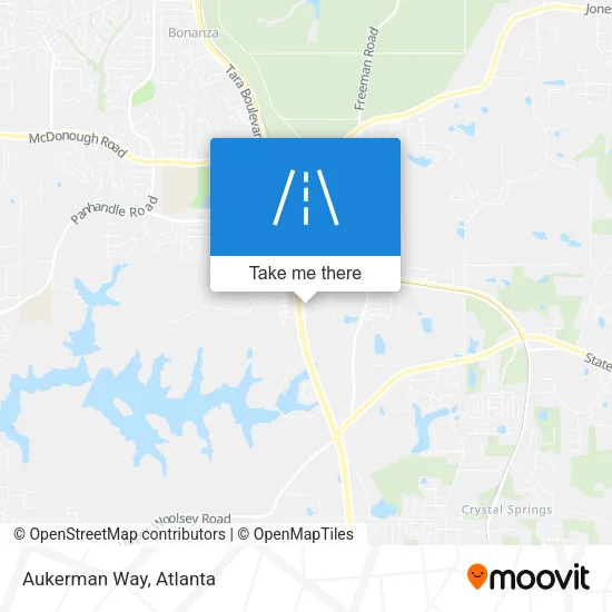 Aukerman Way map