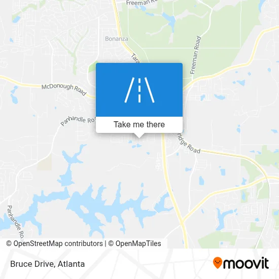 Bruce Drive map