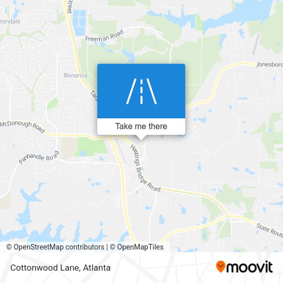 Mapa de Cottonwood Lane