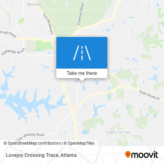 Mapa de Lovejoy Crossing Trace