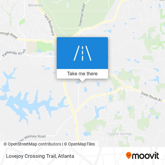 Lovejoy Crossing Trail map