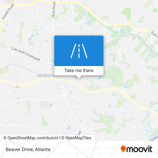 Beaver Drive map