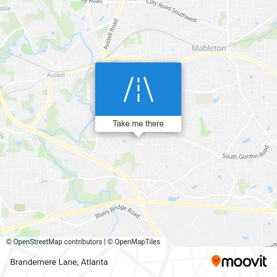Mapa de Brandemere Lane