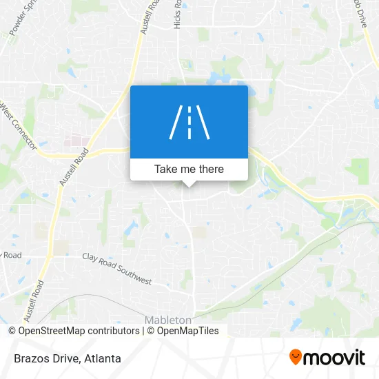 Brazos Drive map