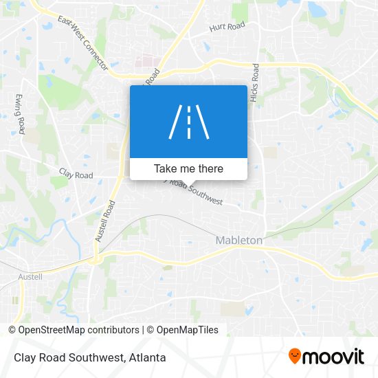 Clay Road Southwest map