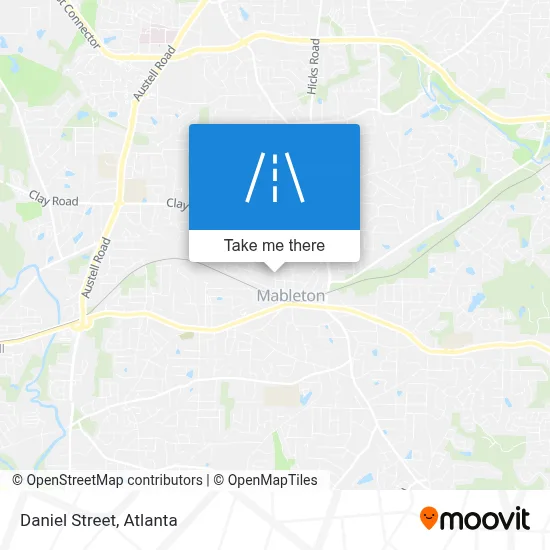 Daniel Street map