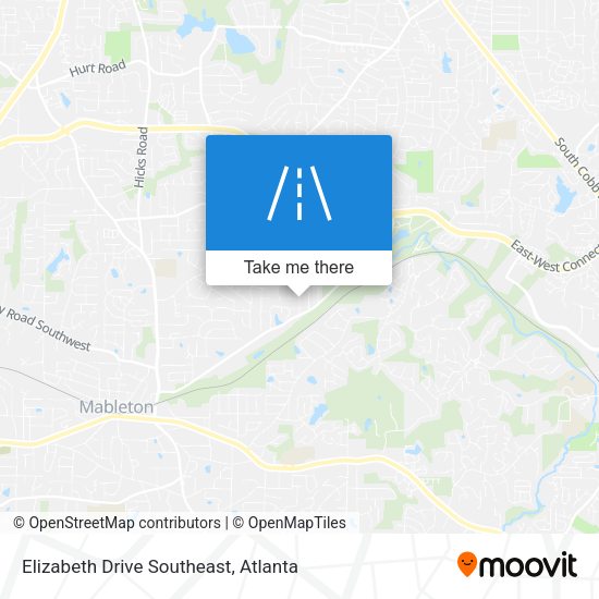 Elizabeth Drive Southeast map