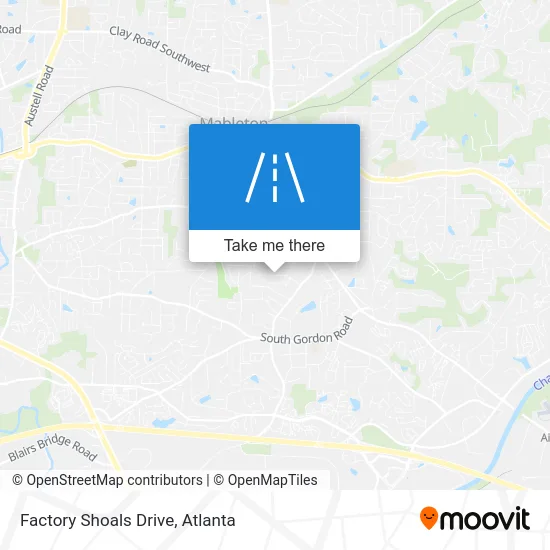 Factory Shoals Drive map