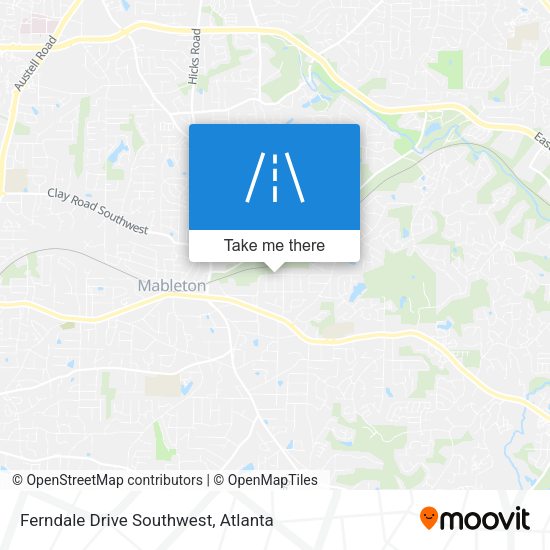 Ferndale Drive Southwest map