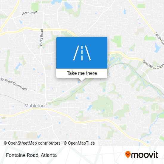 Mapa de Fontaine Road