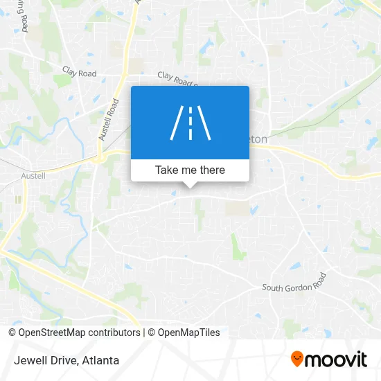 Jewell Drive map