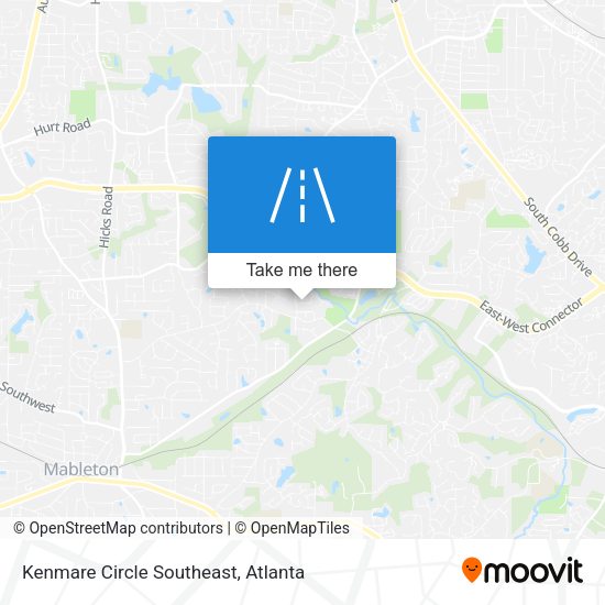 Kenmare Circle Southeast map