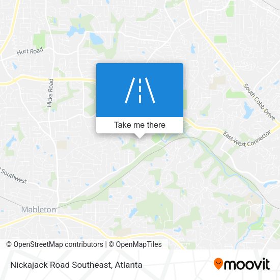 Nickajack Road Southeast map