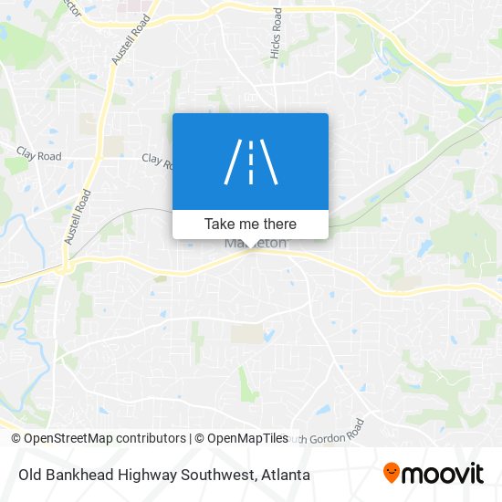 Mapa de Old Bankhead Highway Southwest