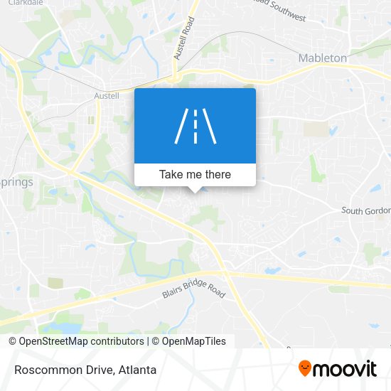 Mapa de Roscommon Drive