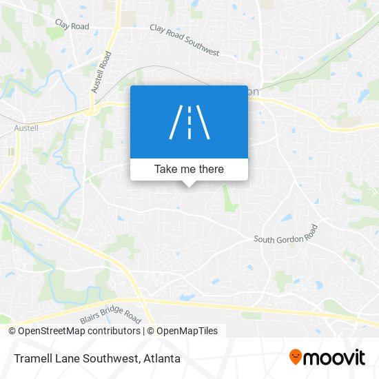 Mapa de Tramell Lane Southwest