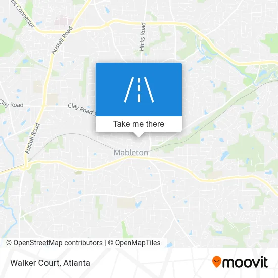 Walker Court map