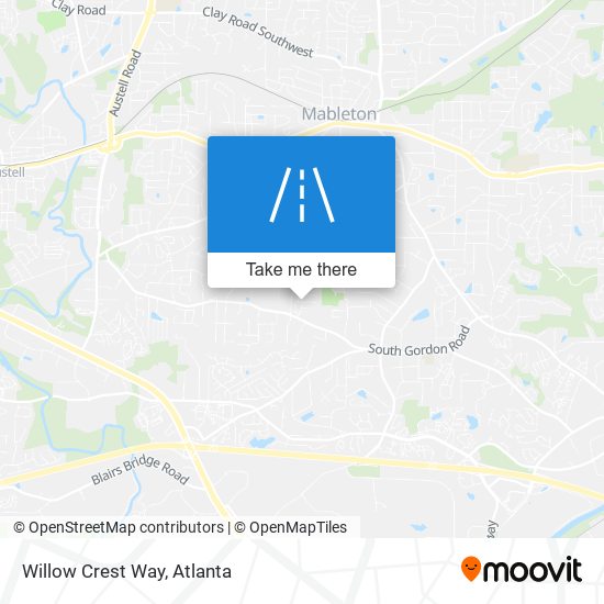 Willow Crest Way map