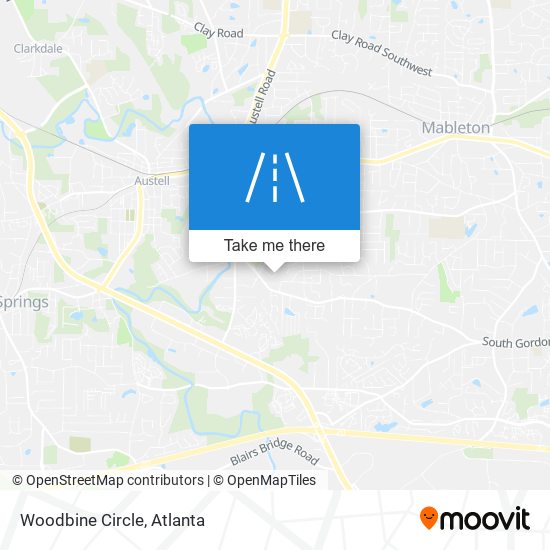 Mapa de Woodbine Circle