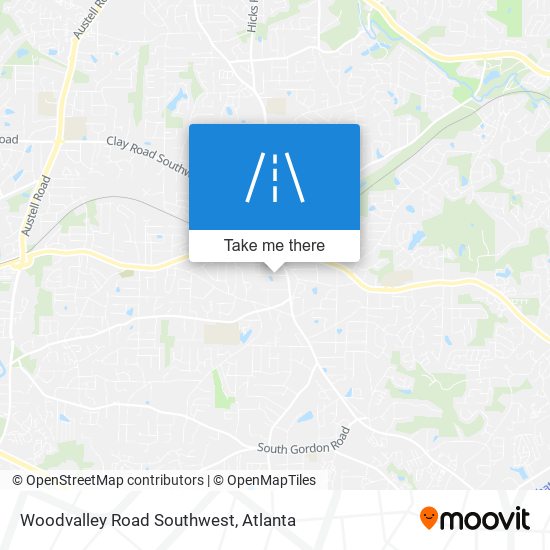 Woodvalley Road Southwest map