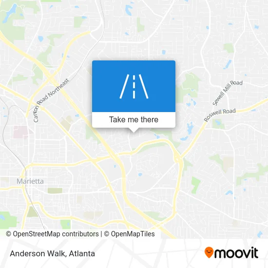 Anderson Walk map