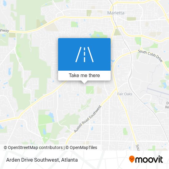 Mapa de Arden Drive Southwest