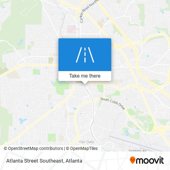 Mapa de Atlanta Street Southeast