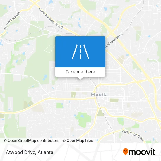Atwood Drive map