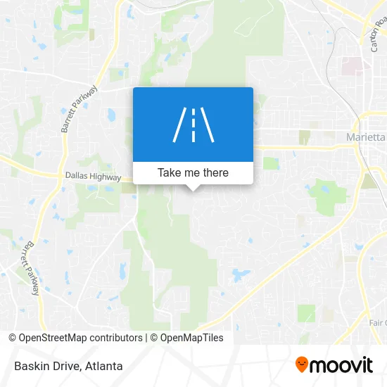 Baskin Drive map