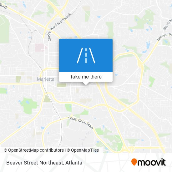 Mapa de Beaver Street Northeast