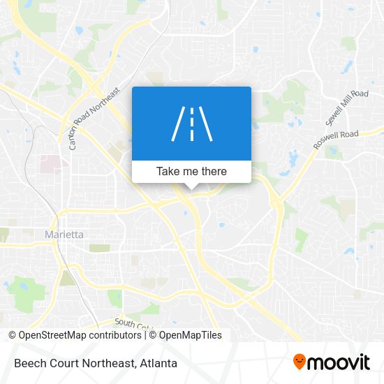 Mapa de Beech Court Northeast