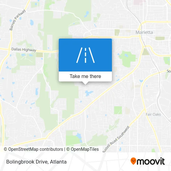 Bolingbrook Drive map