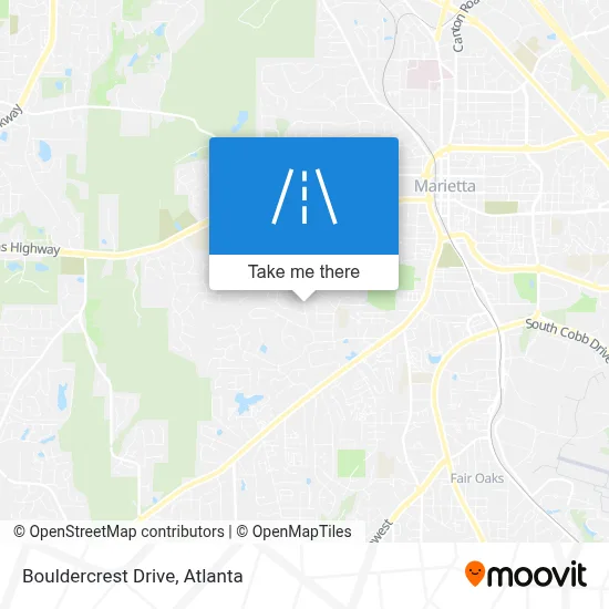 Bouldercrest Drive map