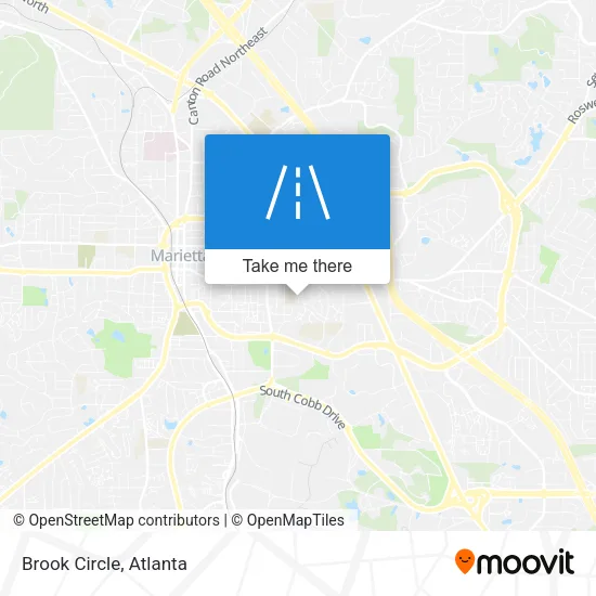 Brook Circle map