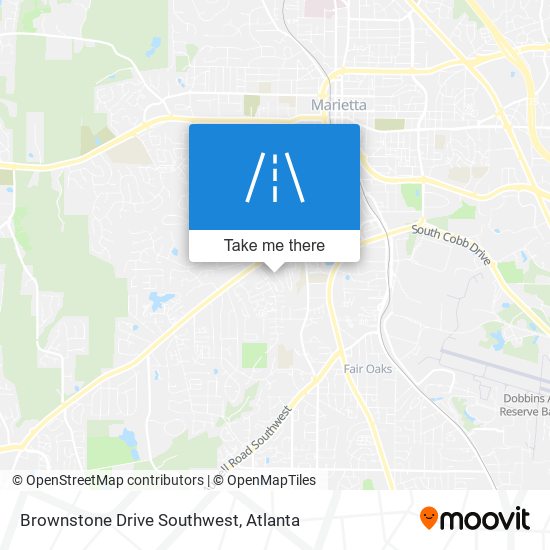 Mapa de Brownstone Drive Southwest