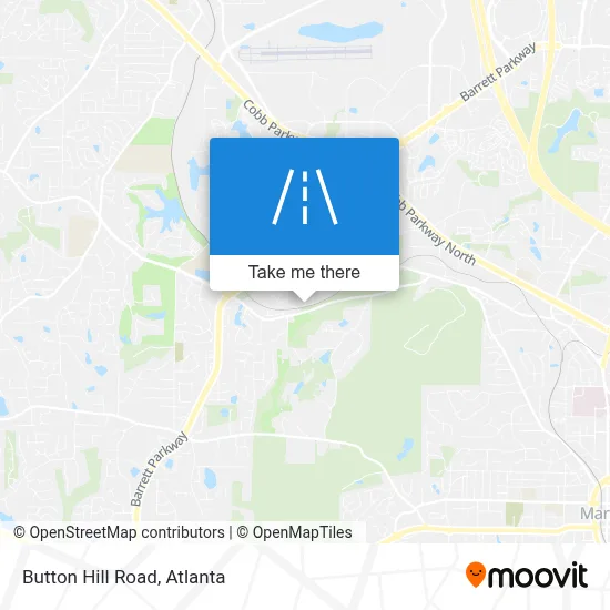 Button Hill Road map