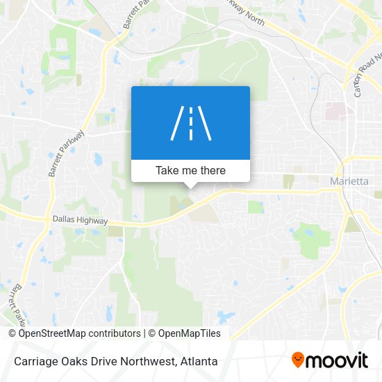 Mapa de Carriage Oaks Drive Northwest