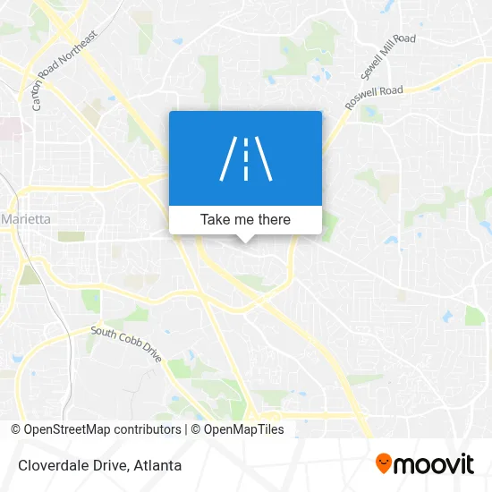 Cloverdale Drive map