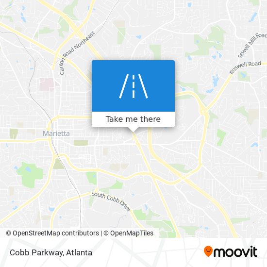 Cobb Parkway map