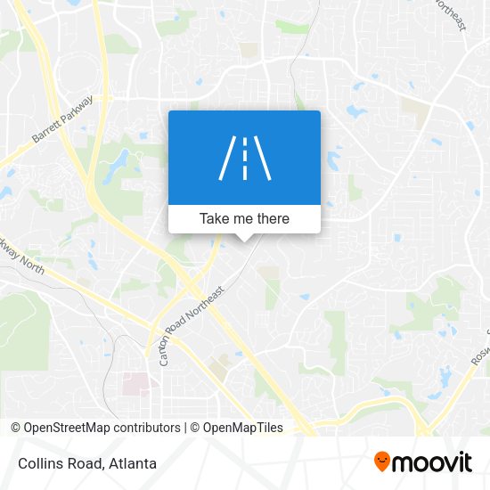 Mapa de Collins Road