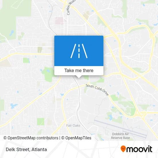 Delk Street map