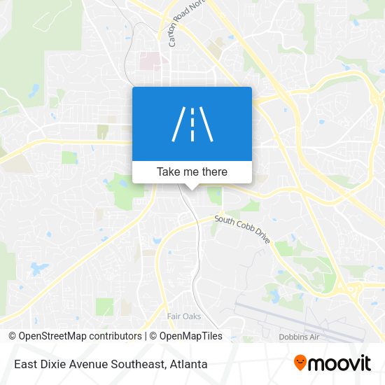 East Dixie Avenue Southeast map