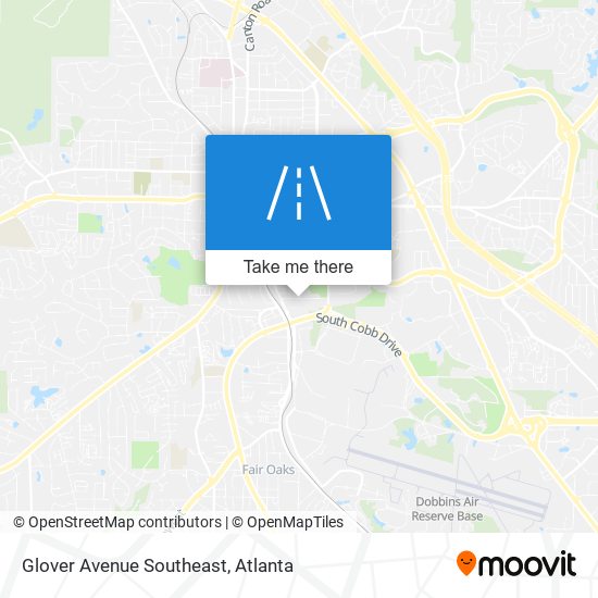 Mapa de Glover Avenue Southeast