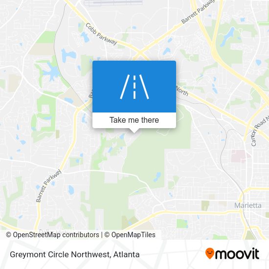 Greymont Circle Northwest map