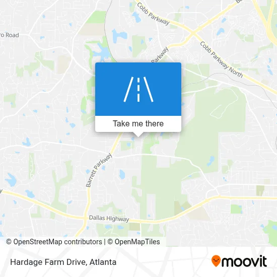Hardage Farm Drive map
